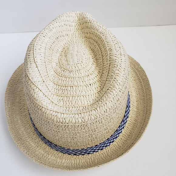 3/$15 Boys Fedoras bundle of 2. Straw with blue trim. - Picture 7 of 8